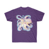 Octopus Purple Blue Tentacles Ink Art Dark Unisex Ultra Cotton Tee / S T-Shirt