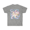 Octopus Purple Blue Tentacles Ink Art Unisex Ultra Cotton Tee Sport Grey / S T-Shirt