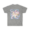 Octopus Purple Blue Tentacles Ink Art Unisex Ultra Cotton Tee Sport Grey / S T-Shirt