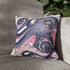 Octopus Purple Pink Watercolor Ink Art Spun Polyester Square Pillow Case 14 × Home Decor