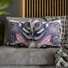 Octopus Purple Pink Watercolor Ink Art Spun Polyester Square Pillow Case Home Decor