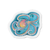 Octopus Tentacles Blue Rainbow Watercolor Art Die-Cut Magnets 2 X / 1 Pc Home Decor