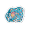 Octopus Tentacles Blue Rainbow Watercolor Art Die-Cut Magnets 4 X / 1 Pc Home Decor