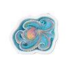 Octopus Tentacles Blue Rainbow Watercolor Art Die-Cut Magnets 5 X / 1 Pc Home Decor