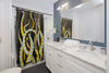 Octopus Tentacles Brushed Ink Watercolor Shower Curtain Home Decor