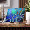 Octopus Tentacles Nebula Stars Art Ceramic Photo Tile Home Decor