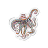 Octopus Tentacles Pink Orange Dancing Ink Art Die-Cut Magnets 3 X / 1 Pc Home Decor