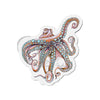 Octopus Tentacles Pink Orange Dancing Ink Art Die-Cut Magnets 5 X / 1 Pc Home Decor