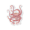 Octopus Tentacles Red Dance Watercolor Art Die-Cut Magnets 4 X / 1 Pc Home Decor