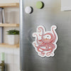 Octopus Tentacles Red Dance Watercolor Art Die-Cut Magnets Home Decor