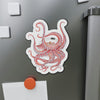 Octopus Tentacles Red Dance Watercolor Art Die-Cut Magnets Home Decor