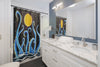 Octopus Tentacles Starry Night Moon Shower Curtains Home Decor