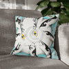 Octopus Tribal Teal Ink Art Spun Polyester Square Pillow Case 18 × Home Decor