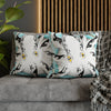 Octopus Tribal Teal Ink Art Spun Polyester Square Pillow Case Home Decor