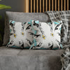 Octopus Tribal Teal Ink Art Spun Polyester Square Pillow Case Home Decor