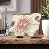 Octopus Vintage Map Taupe Ink Art Ceramic Photo Tile Home Decor