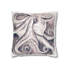 Octopus Watercolor Art Spun Polyester Square Pillow Case 16 × Home Decor
