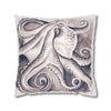 Octopus Watercolor Art Spun Polyester Square Pillow Case 20 × Home Decor