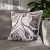 Octopus Watercolor Art Spun Polyester Square Pillow Case Home Decor