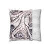 Octopus Watercolor Art Spun Polyester Square Pillow Case Home Decor