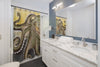 Olive Green Octopus Watercolor Shower Curtain Home Decor