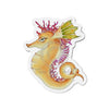 Orange Magenta Seahorse Art Die-Cut Magnets 4 X / 1 Pc Home Decor