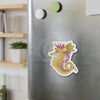 Orange Magenta Seahorse Art Die-Cut Magnets Home Decor