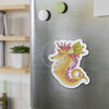 Orange Magenta Seahorse Art Die-Cut Magnets Home Decor