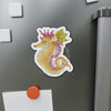 Orange Magenta Seahorse Art Die-Cut Magnets Home Decor