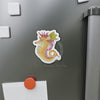 Orange Magenta Seahorse Art Die-Cut Magnets Home Decor