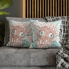 Orange Octopus Kraken Tentacles Ink White Art Spun Polyester Square Pillow Case Home Decor