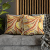 Orange Yellow Octopus Kraken Tentacles Watercolor Ink Art Spun Polyester Square Pillow Case Home