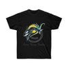 Orca Whale Breach Sun Ink Art Dark Unisex Ultra Cotton Tee Black / S T-Shirt