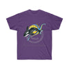 Orca Whale Breach Sun Ink Art Dark Unisex Ultra Cotton Tee Purple / S T-Shirt
