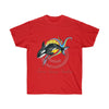 Orca Whale Breach Sun Ink Art Dark Unisex Ultra Cotton Tee Red / S T-Shirt