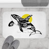 Orca Whale Cute Sun Tribal Ink Art Bath Mat Home Decor