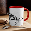 Orca Whale Cute Tribal Art Accent Coffee Mug 11Oz