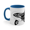 Orca Whale Cute Tribal Art Accent Coffee Mug 11Oz Blue /