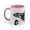 Orca Whale Cute Tribal Art Accent Coffee Mug 11Oz Pink /