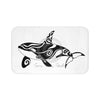 Orca Whale Cute Tribal Ink Art Bath Mat 34 × 21 Home Decor
