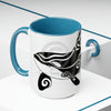 Orca Whale Cute Tribal Ink Art Two-Tone Coffee Mugs 15Oz Mug