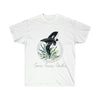 Orca Whale Doodle Breach Cute Ink Art Ultra Cotton Tee White / S T-Shirt