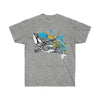 Orca Whale Dreams Spirit Tribal Tattoo Color Splash Ink Ultra Cotton Tee Sport Grey / S T-Shirt