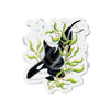 Orca Whale In The Kelp Ink Art Die-Cut Magnets 3 X / 1 Pc Home Decor