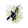 Orca Whale In The Kelp Ink Art Die-Cut Magnets 4 X / 1 Pc Home Decor