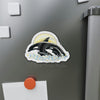 Orca Whale Mom And Baby Ink Sun Waves Art Die-Cut Magnets Home Decor