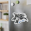 Orca Whale Pod Family Love Watercolor Art Die-Cut Magnets Home Decor