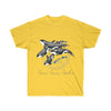 Orca Whale Pod Family Love Watercolor Art Ultra Cotton Tee Daisy / S T-Shirt