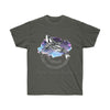 Orca Whale Purple Color Ink Art Dark Unisex Ultra Cotton Tee Charcoal / S T-Shirt