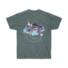 Orca Whale Purple Color Ink Art Dark Unisex Ultra Cotton Tee Heather / S T-Shirt